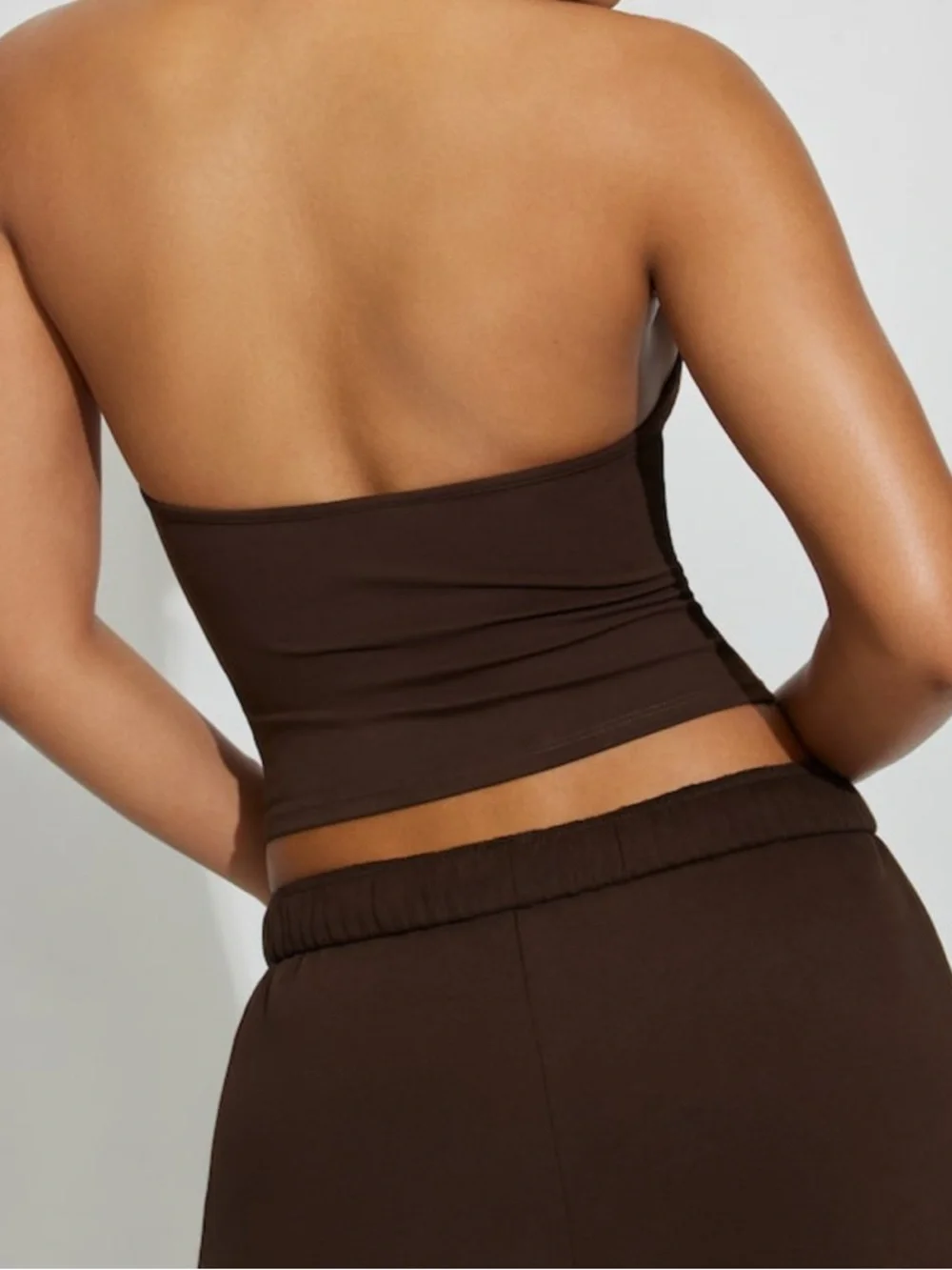 Garage Brown V-Neck Tank Top - Picture 2 of 2